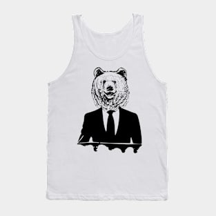 Mr. Bear Funny Bear Tank Top